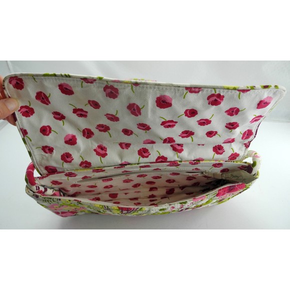 Vera Bradley Knot Just A Clutch Quilted Shoulder Bag - Make Me Blush Retired - Picture 6 of 7